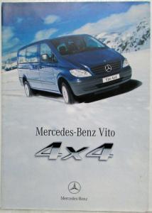 2005 Mercedes-Benz Vito 4x4 Van Sales Brochure - Finnish Text