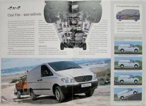 2005 Mercedes-Benz Vito 4x4 Van Sales Brochure - Finnish Text
