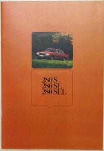 1978 Mercedes-Benz 280S 280SE 280SEL Sales Brochure - German Text