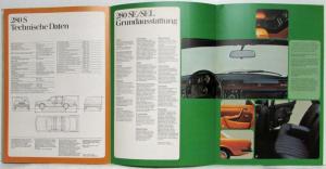 1978 Mercedes-Benz 280S 280SE 280SEL Sales Brochure - German Text