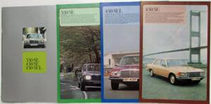 1976 Mercedes-Benz 350SE 450SE 450SEL Sales Brochure with Spec Folders