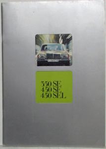 1976 Mercedes-Benz 350SE 450SE 450SEL Sales Brochure with Spec Folders