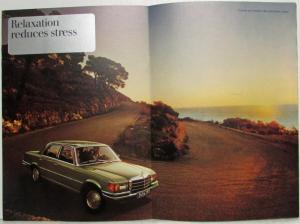 1976 Mercedes-Benz 350SE 450SE 450SEL Sales Brochure with Spec Folders