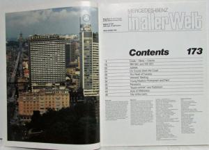 1981 Mercedes-Benz Magazine in aller Welt for Friends of 3-Pointed Star - No 173