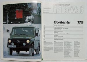 1982 Mercedes-Benz Magazine in aller Welt for Friends of 3-Pointed Star - No 175