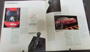 1988 Chevrolet Corvette Dealer Prestige Brochure Coupe Convertible