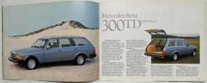 1982 Mercedes-Benz Sales Brochure with Spec Sheet.