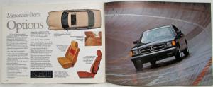 1982 Mercedes-Benz Sales Brochure with Spec Sheet.