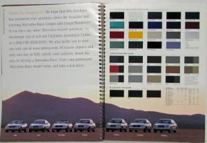 1997 Mercedes-Benz Presenting Coupes and Coupe/Roadsters Sales Brochure