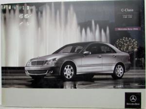 2006 Mercedes-Benz C-Class Sales Brochure with Front Cover Soul Brochure Insert