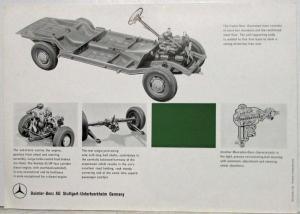 1961 Mercedes-Benz 190D Sales Brochure Folder with Spec Data Sheet ExP 2233