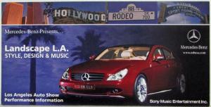 2003 Mercedes-Benz LA Auto Show Performance Info Card