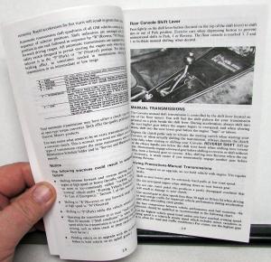 1980 Chevrolet Corvette Owners Manual Care & Operation Instructions Reproduction