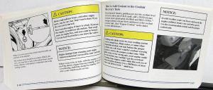 1996 Chevrolet Corvette Owners Manual Original Grand Sport Collector Edition