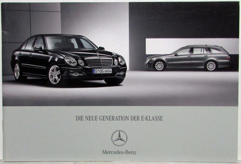 2006 Mercedes-Benz The New Generation E-Class Sales Brochure - German Text