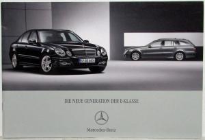 2006 Mercedes-Benz The New Generation E-Class Sales Brochure - German Text