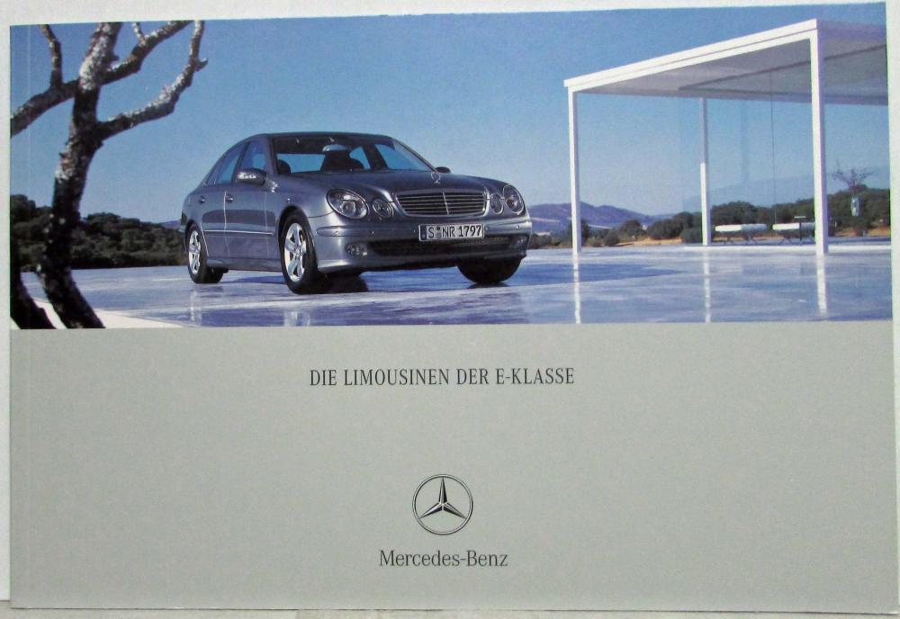 2005 Mercedes-Benz E-Class Sedans Sales Brochure - German Text