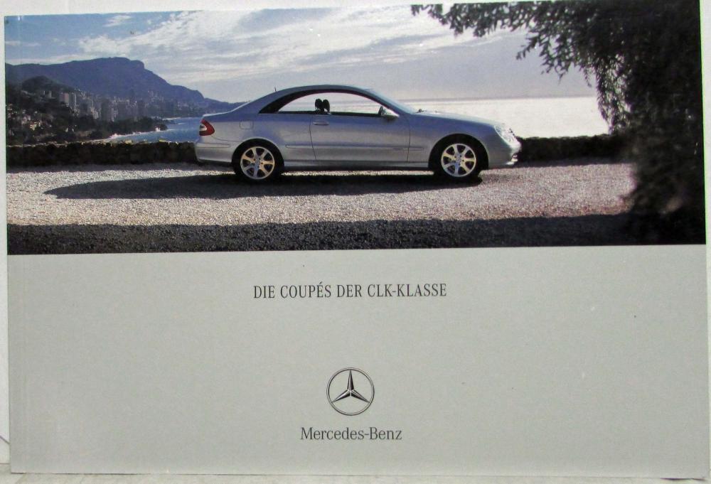 2004 Mercedes-Benz CLK-Class Coupe Sales Brochure - German Text