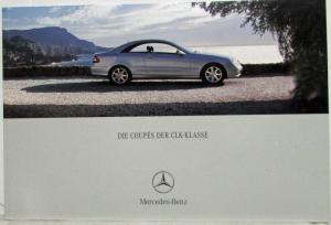 2004 Mercedes-Benz CLK-Class Coupe Sales Brochure - German Text