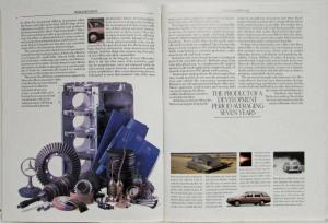 1988 Mercedes-Benz 300 Class Large Prestige Sales Brochure