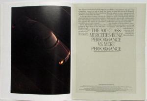 1988 Mercedes-Benz 300 Class Large Prestige Sales Brochure