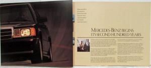 1986 Mercedes-Benz 2.3-16 Sedan Large Sales Brochure