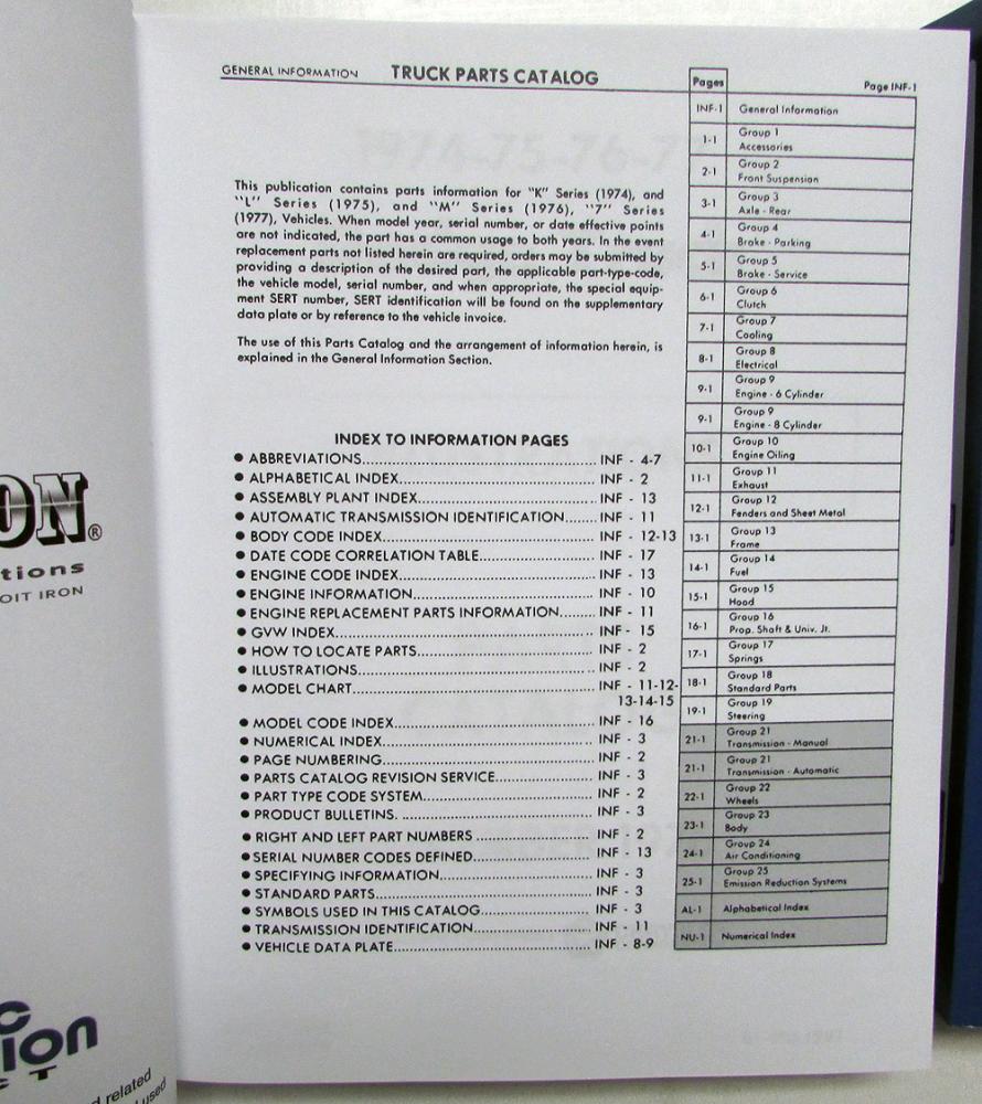 19741977 Dodge Truck Parts Catalog Book Full Line Pickup Medium HD New