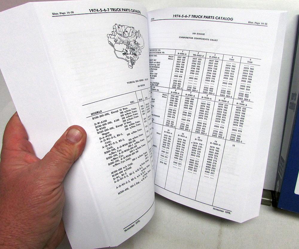 19741977 Dodge Truck Parts Catalog Book Full Line Pickup Medium HD New