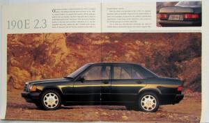 1993 Mercedes-Benz 190 Class Limited Edition Sales Brochure