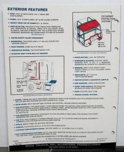 1984 Mack Trucks CAS62 Sleeper CA60 Non-Sleeper MH Cabs Dealer Brochure