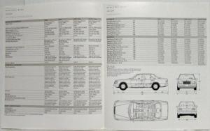 1987 Mercedes-Benz 300 Class Technical Specifications Folder