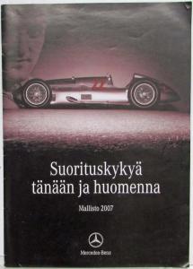 2007 Mercedes-Benz Performance Collection Sales Brochure - Finnish Text