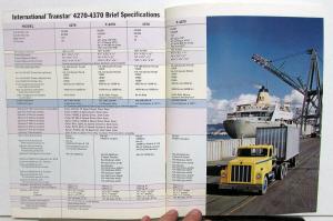 1971 International IH Transtar 4200 4300 HD Truck Features Sales Brochure Orig