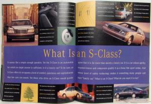 1999 Mercedes-Benz What Is So Great About Mercedes Oversized Sales Brochure