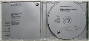 2008 BMW Concept 7 Series ActiveHybrid Media Information Press CD