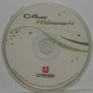 2008 Citroen C4 WRC HYmotion4 Media Information Press CD