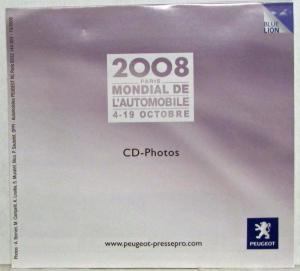 2008 Peugeot Paris Motor Show Media Information Press CD Boxed Set