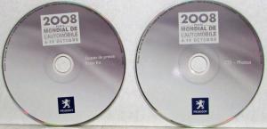 2008 Peugeot Paris Motor Show Media Information Press CD Boxed Set