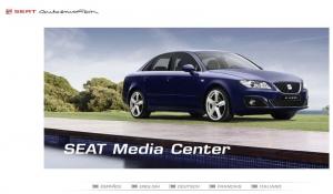 2008 SEAT Paris Motor Show Media Info Press CD in Folder with Thumbnail Sheets