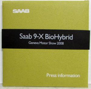 2008 Saab 9-X BioHybrid Geneva Motor Shows Media Information Press Kit