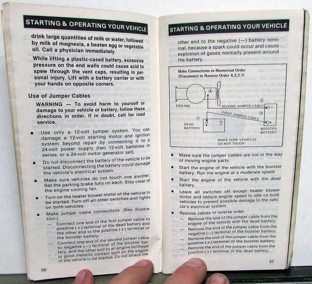 1982 Ford Mustang Owners Manual Care & Operation Guide Booklet Original