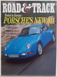 1994 Porsche New 911 Road and Track January Reprint Road Test Article