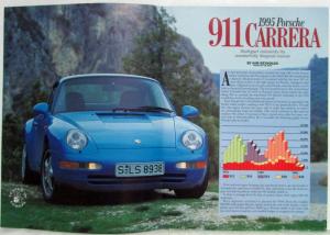 1994 Porsche New 911 Road and Track January Reprint Road Test Article