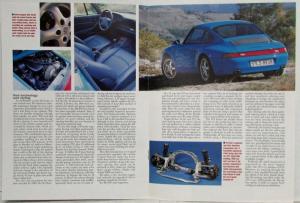 1994 Porsche New 911 Road and Track January Reprint Road Test Article