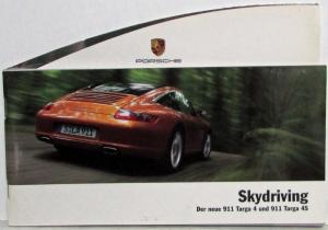 2006 Porsche Skydriving Sales Brochure - 911 Targa 4 911 Targa 4S - German Text