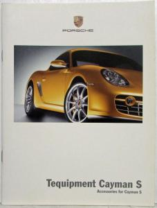 2005 Porsche Cayman S Tequipment Accessories Sales Brochure