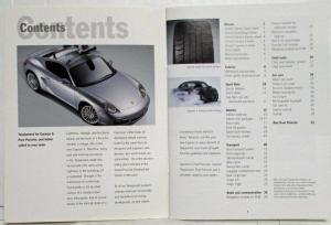 2005 Porsche Cayman S Tequipment Accessories Sales Brochure