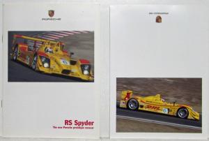 2006 Porsche RS Spyder Promotional Brochure with ALMS Championship Dates Card