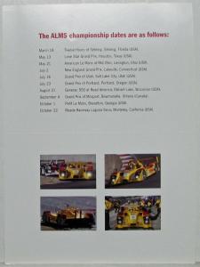 2006 Porsche RS Spyder Promotional Brochure with ALMS Championship Dates Card
