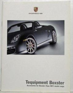 2005 Porsche Boxster Type 987 Model Range Tequipment Accessories Sales Brochure